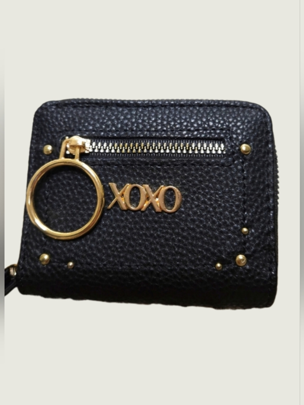 NWT XOXO Black Wallet with Gold Hardware